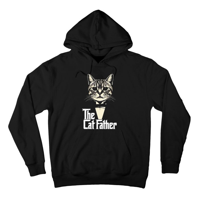 Cat Lover Gifts Funny The Catfather Cat Dad Hoodie