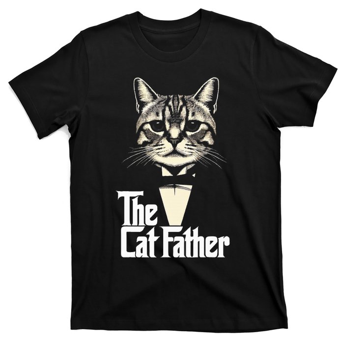 Cat Lover Gifts Funny The Catfather Cat Dad T-Shirt