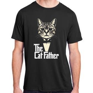 Cat Lover Gifts Funny The Catfather Cat Dad Adult ChromaSoft Performance T-Shirt