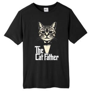 Cat Lover Gifts Funny The Catfather Cat Dad Tall Fusion ChromaSoft Performance T-Shirt