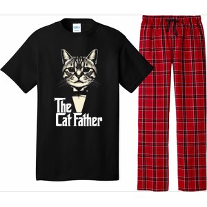 Cat Lover Gifts Funny The Catfather Cat Dad Pajama Set