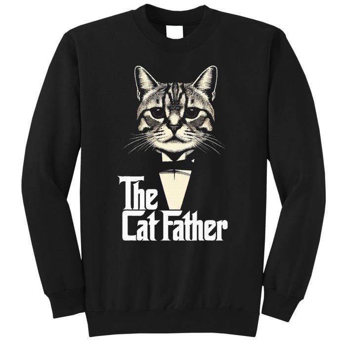 Cat Lover Gifts Funny The Catfather Cat Dad Tall Sweatshirt