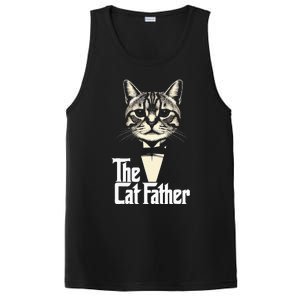 Cat Lover Gifts Funny The Catfather Cat Dad PosiCharge Competitor Tank