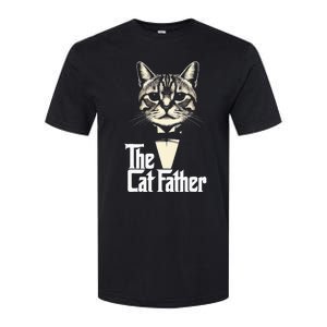 Cat Lover Gifts Funny The Catfather Cat Dad Softstyle CVC T-Shirt