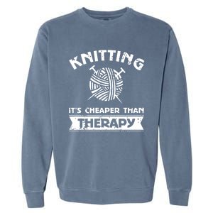 Crocheting Lover Gift Crocheting Funny Knitting Cool Gift Garment-Dyed Sweatshirt