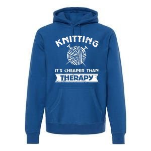 Crocheting Lover Gift Crocheting Funny Knitting Cool Gift Premium Hoodie