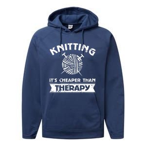 Crocheting Lover Gift Crocheting Funny Knitting Cool Gift Performance Fleece Hoodie