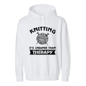 Crocheting Lover Gift Crocheting Funny Knitting Cool Gift Garment-Dyed Fleece Hoodie