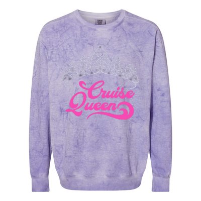 Cruising Lover Gift  Cruise Queen Colorblast Crewneck Sweatshirt