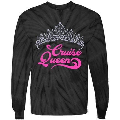 Cruising Lover Gift  Cruise Queen Tie-Dye Long Sleeve Shirt