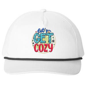 Christmas LetS Get Cozy Winter Season Holiday Meaningful Gift Snapback Five-Panel Rope Hat