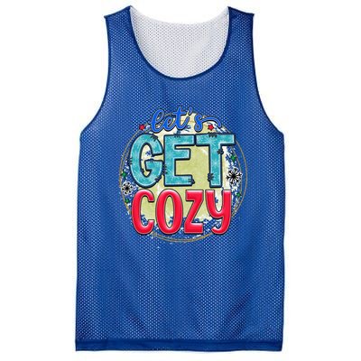 Christmas LetS Get Cozy Winter Season Holiday Meaningful Gift Mesh Reversible Basketball Jersey Tank