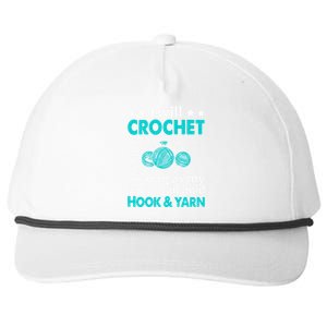 Crocheting Lover Gift Crocheting Funny Yarn Great Gift Snapback Five-Panel Rope Hat