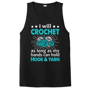 Crocheting Lover Gift Crocheting Funny Yarn Great Gift PosiCharge Competitor Tank