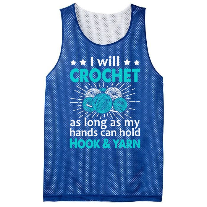 Crocheting Lover Gift Crocheting Funny Yarn Great Gift Mesh Reversible Basketball Jersey Tank