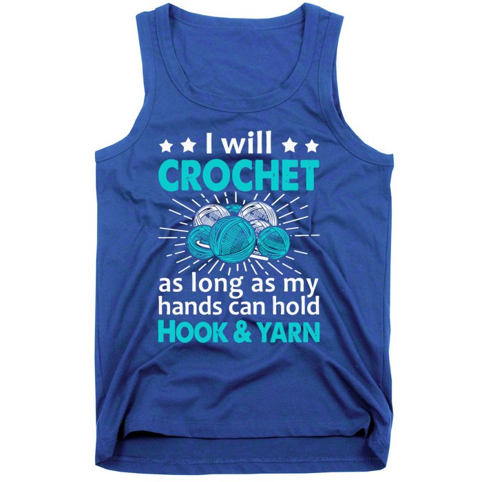 Crocheting Lover Gift Crocheting Funny Yarn Great Gift Tank Top