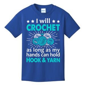 Crocheting Lover Gift Crocheting Funny Yarn Great Gift Kids T-Shirt