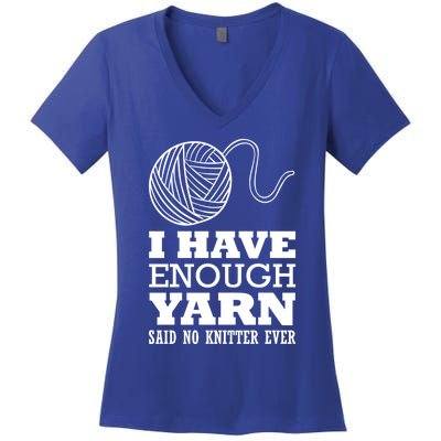 Crocheting Lover Gift Crocheting Knitter Gift Women's V-Neck T-Shirt