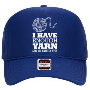 Crocheting Lover Gift Crocheting Knitter Gift High Crown Mesh Back Trucker Hat