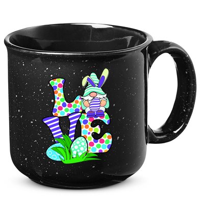 Cute Love Gnome Easter Egg Hunting Bunny 15oz Campfire Ceramic Mug
