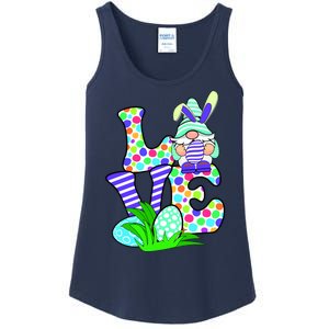 Cute Love Gnome Easter Egg Hunting Bunny Ladies Essential Tank