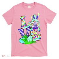 Cute Love Gnome Easter Egg Hunting Bunny T-Shirt