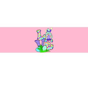 Cute Love Gnome Easter Egg Hunting Bunny Bumper Sticker