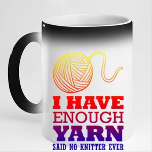 Crocheting Lover Gift Crocheting Knitter Cute Gift 11oz Black Color Changing Mug