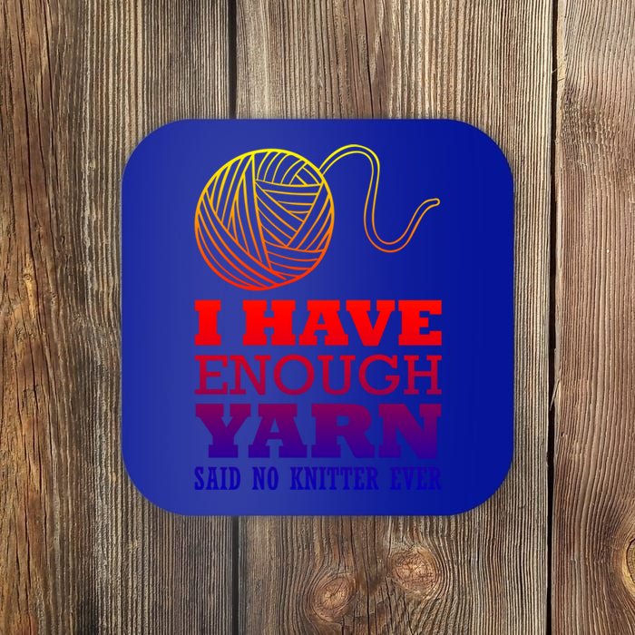 Crocheting Lover Gift Crocheting Knitter Cute Gift Coaster