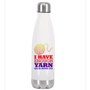 Crocheting Lover Gift Crocheting Knitter Cute Gift Stainless Steel Insulated Water Bottle