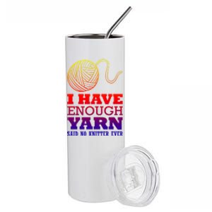 Crocheting Lover Gift Crocheting Knitter Cute Gift Stainless Steel Tumbler