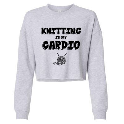 Crocheting Lover Gift Crocheting Knitting Gift Cropped Pullover Crew