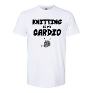 Crocheting Lover Gift Crocheting Knitting Gift Softstyle CVC T-Shirt