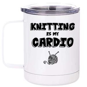 Crocheting Lover Gift Crocheting Knitting Gift 12 oz Stainless Steel Tumbler Cup