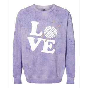 Crocheting Lover Gift Crocheting Love Sewing Gift Colorblast Crewneck Sweatshirt