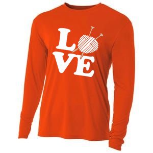 Crocheting Lover Gift Crocheting Love Sewing Gift Cooling Performance Long Sleeve Crew