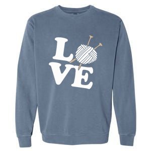 Crocheting Lover Gift Crocheting Love Sewing Gift Garment-Dyed Sweatshirt