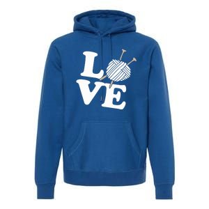 Crocheting Lover Gift Crocheting Love Sewing Gift Premium Hoodie