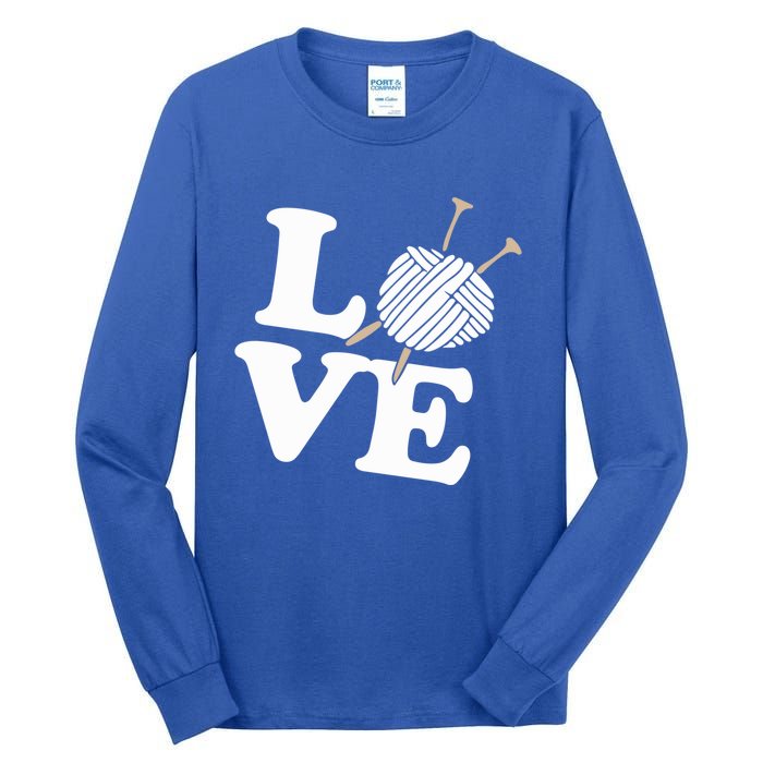 Crocheting Lover Gift Crocheting Love Sewing Gift Tall Long Sleeve T-Shirt