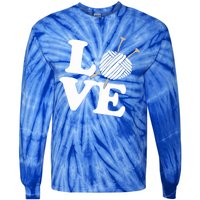 Crocheting Lover Gift Crocheting Love Sewing Gift Tie-Dye Long Sleeve Shirt