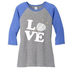 Crocheting Lover Gift Crocheting Love Sewing Gift Women's Tri-Blend 3/4-Sleeve Raglan Shirt