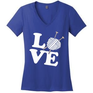 Crocheting Lover Gift Crocheting Love Sewing Gift Women's V-Neck T-Shirt