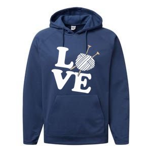 Crocheting Lover Gift Crocheting Love Sewing Gift Performance Fleece Hoodie