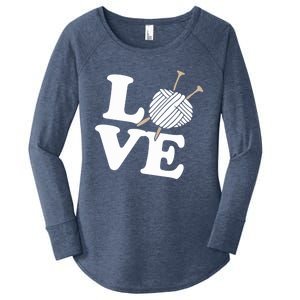 Crocheting Lover Gift Crocheting Love Sewing Gift Women's Perfect Tri Tunic Long Sleeve Shirt