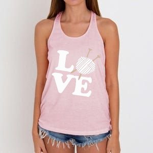 Crocheting Lover Gift Crocheting Love Sewing Gift Women's Knotted Racerback Tank