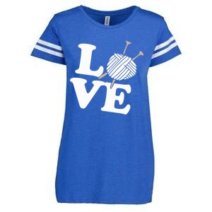 Crocheting Lover Gift Crocheting Love Sewing Gift Enza Ladies Jersey Football T-Shirt