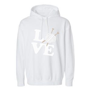 Crocheting Lover Gift Crocheting Love Sewing Gift Garment-Dyed Fleece Hoodie