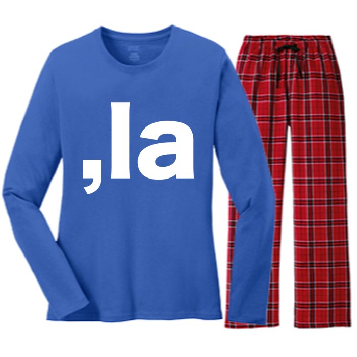 Comma La Great Gift Women's Long Sleeve Flannel Pajama Set 