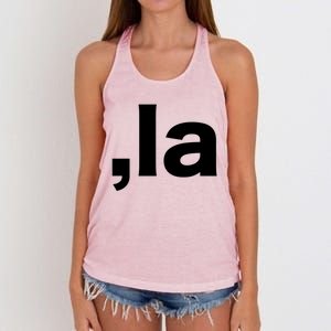 Comma La Great Gift Women's Knotted Racerback Tank