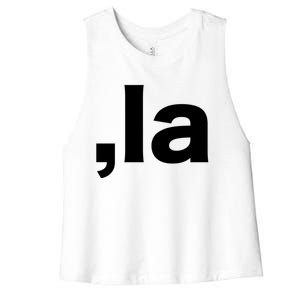 Comma La Great Gift Women's Racerback Cropped Tank